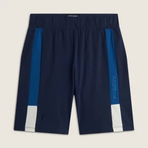 Pantaloni Corti da Uomo in Cotone con Inserto Bicolore