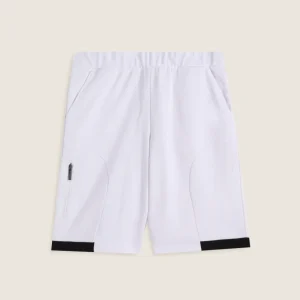 Pantaloni corti uomo in cotone con inserti a contrasto