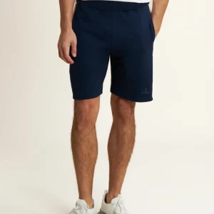 Pantaloni corti in French Terry con Dettagli a Contrasto