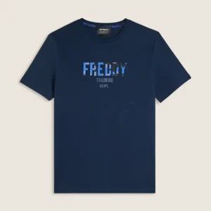 T-shirt comfort fit con maxi logo camouflage