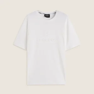 T-shirt uomo comfort fit con logo spessorato