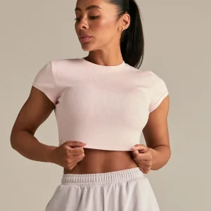 01_247Essentials_Bianca_169_Look.jpgv1750753826 Comfort Graphic Ribbed Baby T-Shirt | Ballet Pink