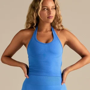 Define 2.0 Seamless Halter Tank | Rio Blue