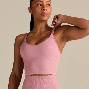 Power Seamless Built-In Bra Tank | Blush Pink