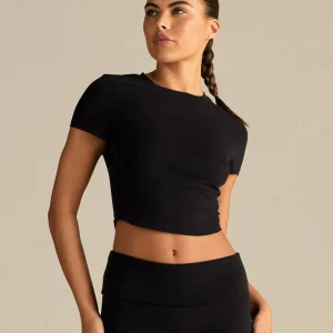 Cotton Contour Short Sleeve T-Shirt | Black