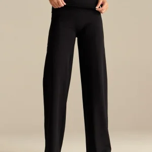 01_CottonContour_018_Look.jpgv1765294535 Cotton Contour Fold Over Straight Leg Pants | Black