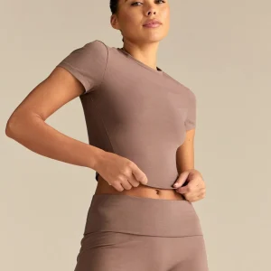 Cotton Contour Short Sleeve T-Shirt | Mocha