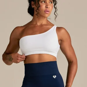 01_LiftHeavy_Abbie_234_Look.jpgv1752226506 Power Seamless One Shoulder Bra | White