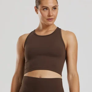Essential Crop Tank Top | Cocoa