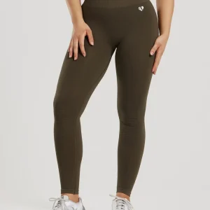 Power Seamless Leggings | Dark Olive