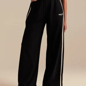 Comfort Lightweight Contrast Joggers | Black