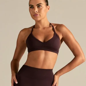 Define 2.0 Seamless Scrunch V-Neck Bra | Cafe Noir