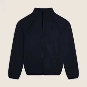 Felpa Uomo zip e Collo Alto con Maniche Raglan