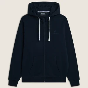 Felpa Uomo Zip e Cappuccio con Tasche Marsupio