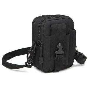 Sacoche Militaire  Verticale Noire