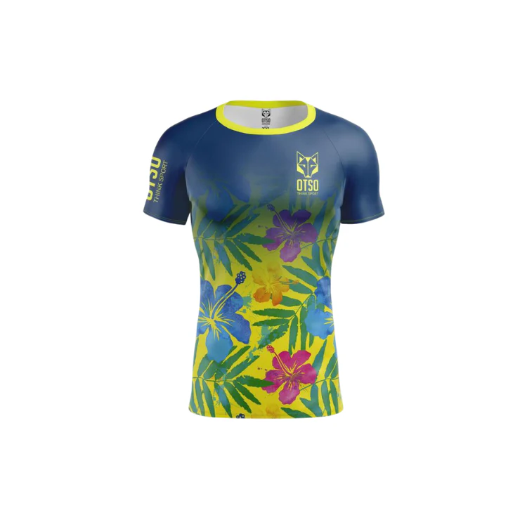 Textile homme T-shirt manga floral - OTSO