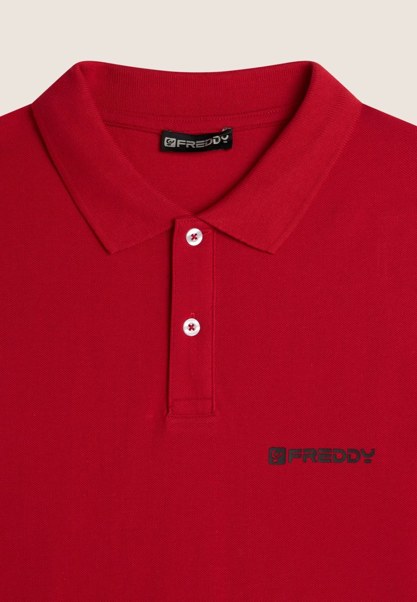 Polo manica corta da uomo design essenziale in cotone 100% – Image 3