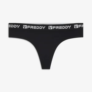 Tanga in Cotone Elasticizzato con Elastico Jacquard