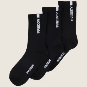 AB-FRYCTE1000_N_-_01.jpgv1752111628 Calzini sportivi taglio medio con logo - Pack da 3 paia