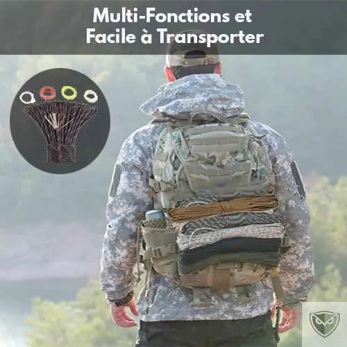 BIVOUAK™ Paracorde 550 de Survie Multi-fonctions – Image 4