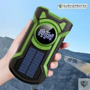 BIVOUAK™ Radio météo multi-alimentation avec lampe et chargeur