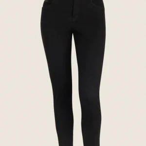 Jeans Skinny in Bull Denim Effetto Vissuto