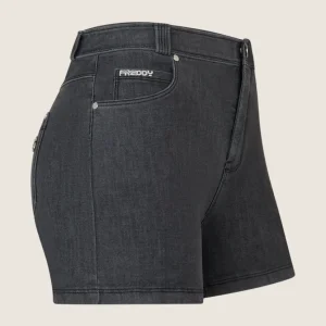 Jeans skinny short da donna elasticizzati 5 tasche