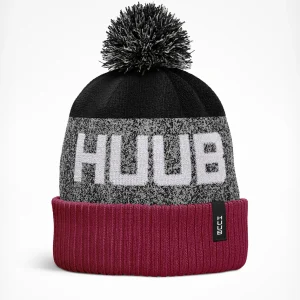 Bonnet pompon burbundy - HUUB