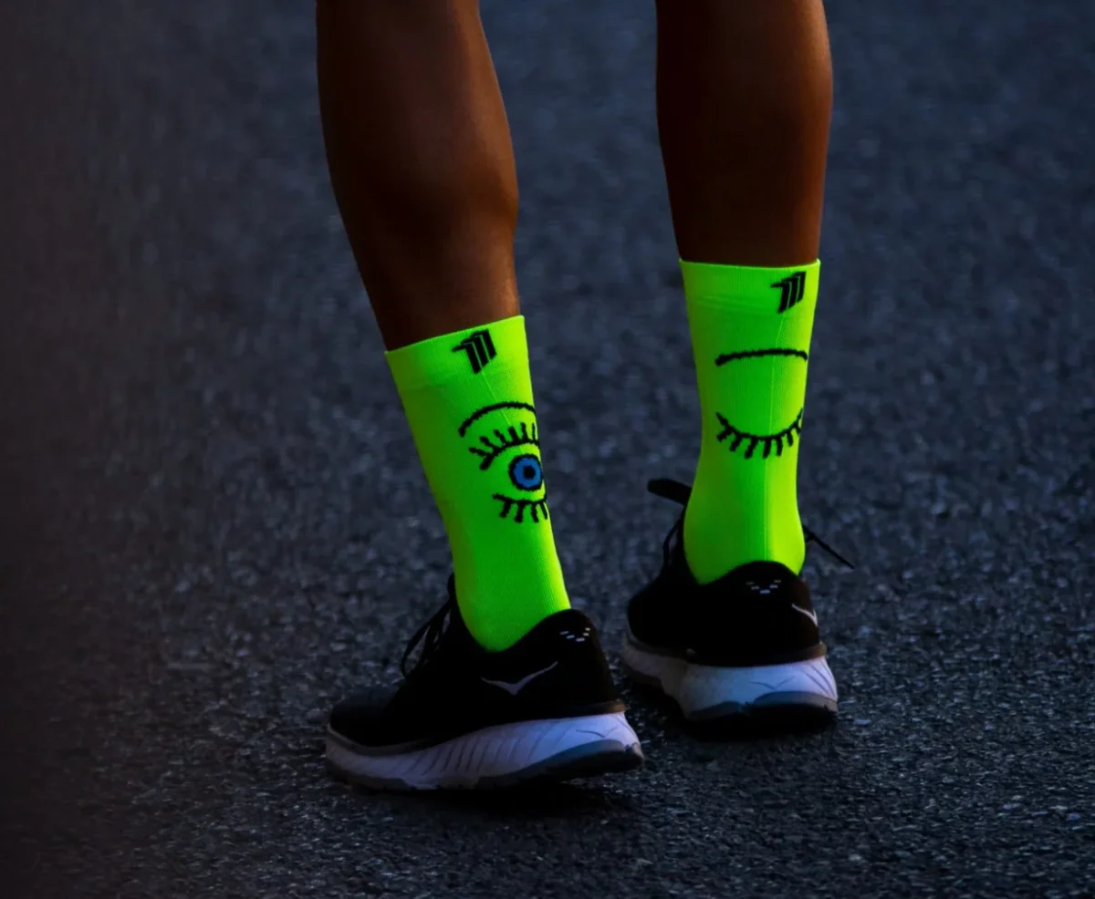 Chaussettes running Sporcks - EYE YELLOW – Image 2