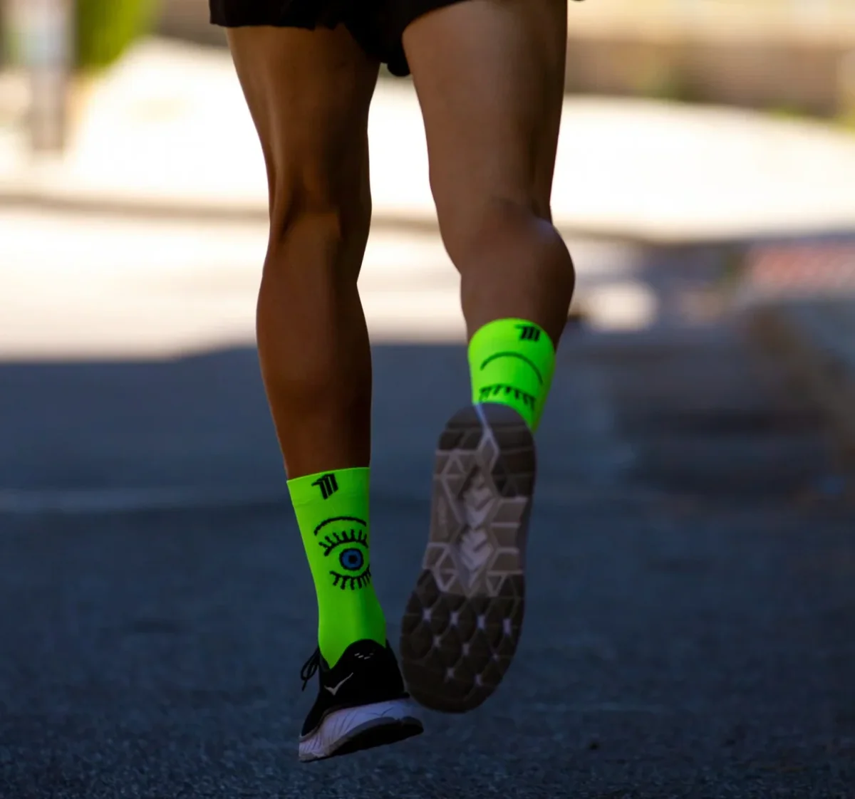 Chaussettes running Sporcks - EYE YELLOW – Image 3