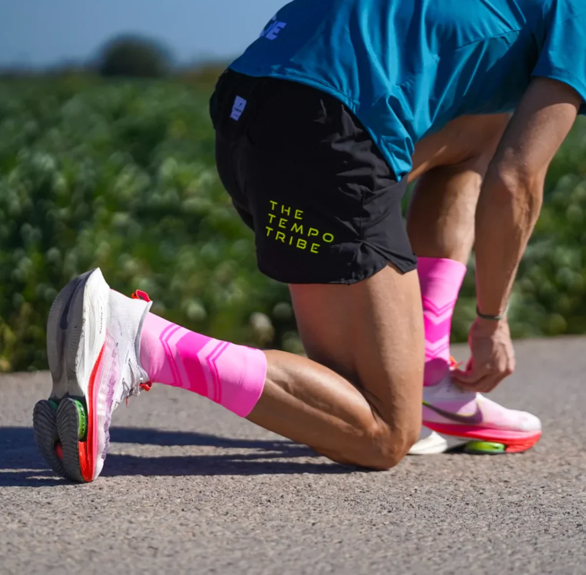 Chaussettes running sporcks - POSH PINK – Image 3