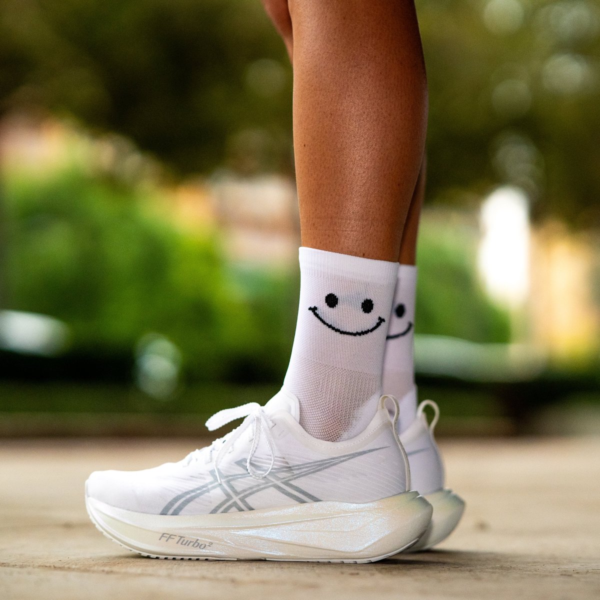 Chaussettes running Sporcks Happy mode White – Image 6