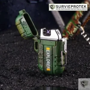 EXPLORER™ Briquet tempete rechargeable USB à arc électrique