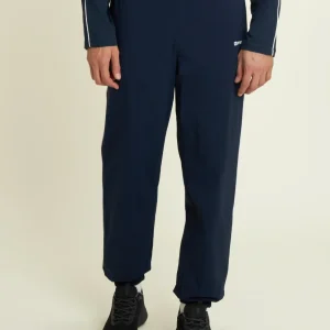 Pantaloni sportivi in nylon stretch con cucitura a contrasto