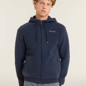 F25MESS8_B109_-_02.jpgv1761623139 Felpa in pile sherpa con cappuccio in jersey