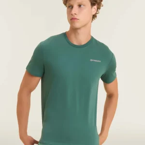 T-shirt basic in cotone con logo lato cuore