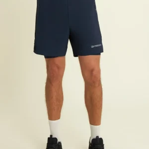 Pantaloni corti slim con grafica e spacchi laterali