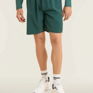 Shorts slim con tasche zip e coulisse in vita