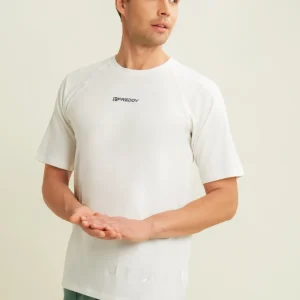 T-shirt slim con stampa lucida sul davanti