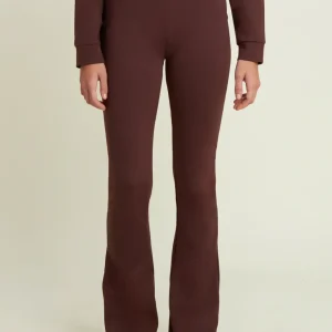 Pantaloni superflare donna vita alta