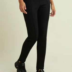 Pantaloni in viscosa con fondo asimmetrico