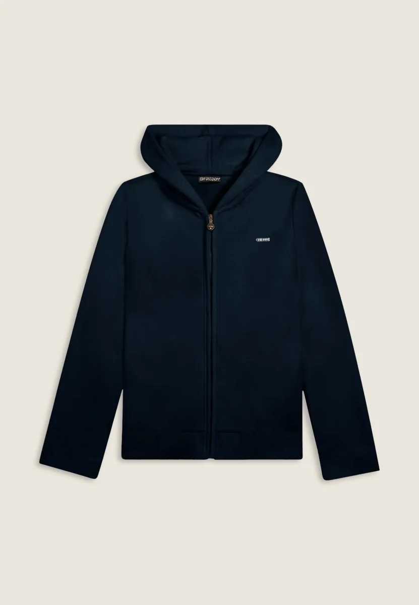 Felpa con cappuccio in ciniglia e viscosa – Image 8