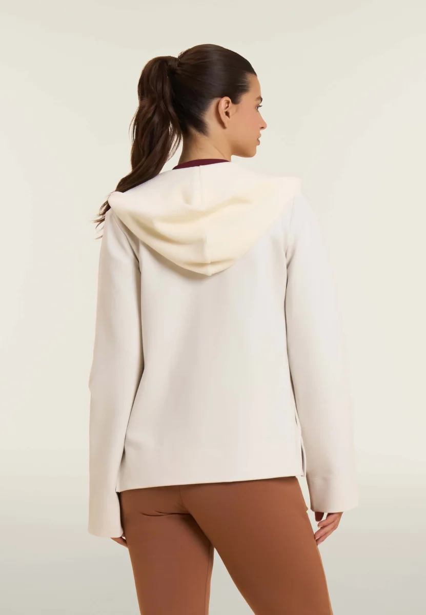 Felpa con cappuccio in ciniglia e viscosa – Image 3