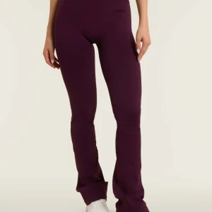 Leggings sportivi seamless a zampa con vita altissima