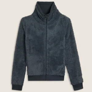 F25WTRS10_B128_-_06.jpgv1756145726 Felpa in pile sherpa con zip e collo alto