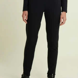 Pantaloni regular in felpa garzata con dettagli a trecce