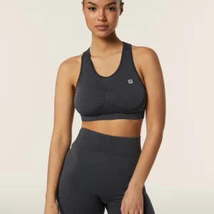 Top sportivo seamless ice wash con spalline incrociate