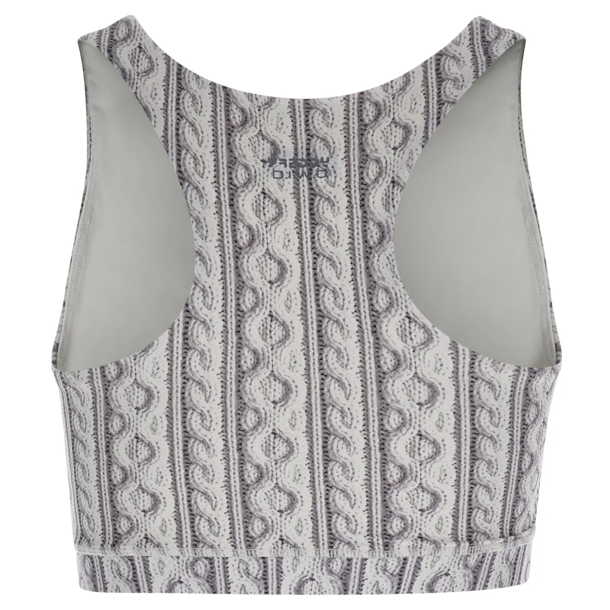 Reggiseno sportivo con stampa fotografica effetto tricot – Image 7