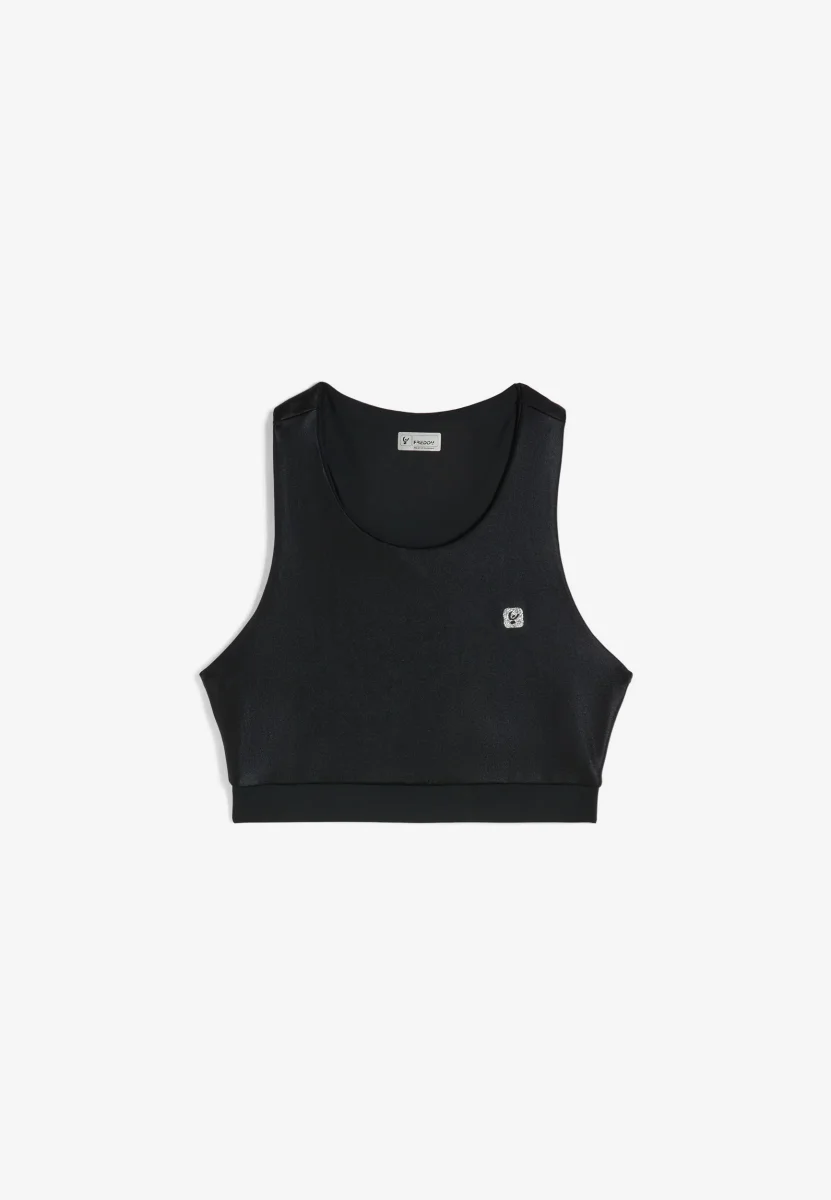 Reggiseno sportivo in tessuto tecnico coated lucido – Image 4