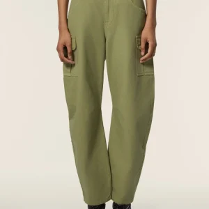 Pantaloni Cargo carrot fit in canvas